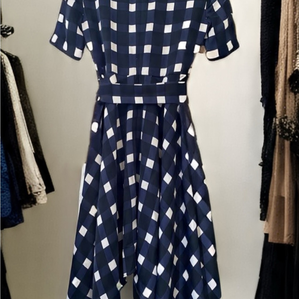 Banana Republic Blue A-Line High Low Dress